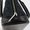 LOUIS VUITTON Monogram Satin Little Alma Hand Bag Black M92146 LV Auth bs35176-10
