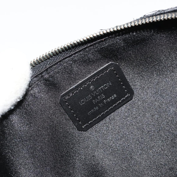 LOUIS VUITTON Monogram Satin Little Alma Hand Bag Black M92146 LV Auth bs35176