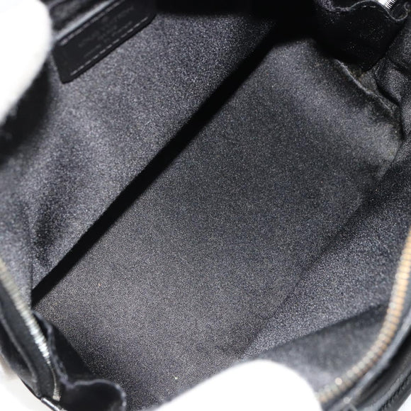 LOUIS VUITTON Monogram Satin Little Alma Hand Bag Black M92146 LV Auth bs35176