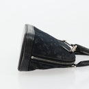 LOUIS VUITTON Monogram Satin Little Alma Hand Bag Black M92146 LV Auth bs35176-3