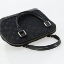 LOUIS VUITTON Monogram Satin Little Alma Hand Bag Black M92146 LV Auth bs35176-6