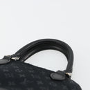 LOUIS VUITTON Monogram Satin Little Alma Hand Bag Black M92146 LV Auth bs35176-8