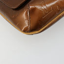 LOUIS VUITTON Monogram Vernis Thompson Street Bag Bronze M91124 LV Auth bs35184-17