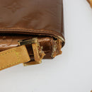 LOUIS VUITTON Monogram Vernis Thompson Street Bag Bronze M91124 LV Auth bs35184-5