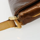 LOUIS VUITTON Monogram Vernis Thompson Street Bag Bronze M91124 LV Auth bs35184-7