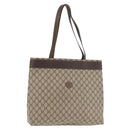 GUCCI GG Supreme Tote Bag PVC Beige 41 02 109 Auth bs35186-1