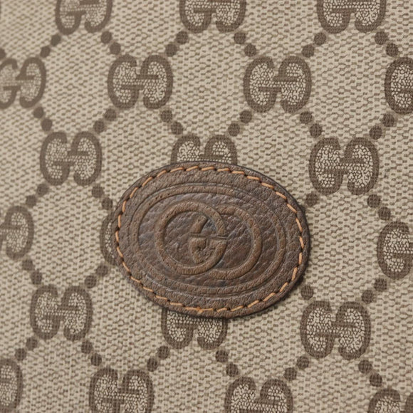 GUCCI GG Supreme Tote Bag PVC Beige 41 02 109 Auth bs35186