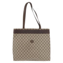 GUCCI GG Supreme Tote Bag PVC Beige 41 02 109 Auth bs35186-13