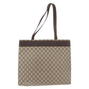 GUCCI GG Supreme Tote Bag PVC Beige 41 02 109 Auth bs35186-2