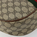 GUCCI GG Supreme Web Sherry Line Shoulder Bag Beige 10 02 008 Auth bs35187-15
