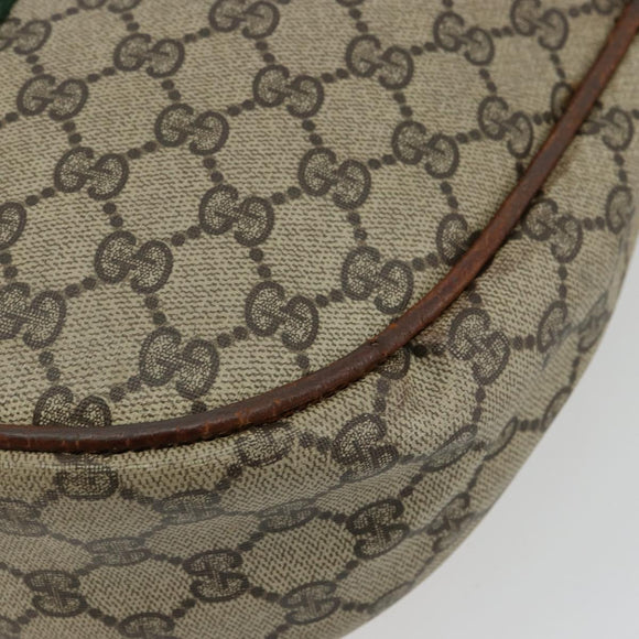 GUCCI GG Supreme Web Sherry Line Shoulder Bag Beige 10 02 008 Auth bs35187