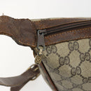 GUCCI GG Supreme Web Sherry Line Shoulder Bag Beige 10 02 008 Auth bs35187-9