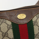 GUCCI GG Supreme Web Sherry Line Shoulder Bag Beige 10 02 008 Auth bs35187-18