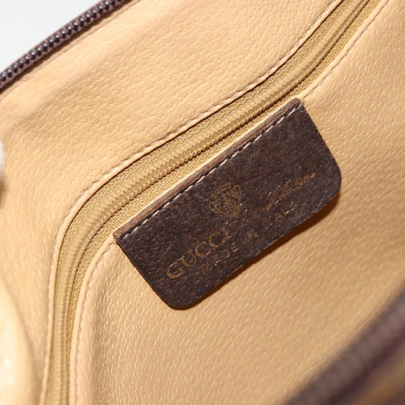 GUCCI GG Supreme Web Sherry Line Shoulder Bag Beige 10 02 008 Auth bs35187
