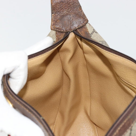GUCCI GG Supreme Web Sherry Line Shoulder Bag Beige 10 02 008 Auth bs35187