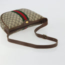GUCCI GG Supreme Web Sherry Line Shoulder Bag Beige 10 02 008 Auth bs35187-7