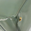 PRADA Galleria Hand Bag Safiano leather 2way Green Gold Auth bs35189-18