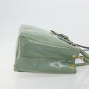 PRADA Galleria Hand Bag Safiano leather 2way Green Gold Auth bs35189-3