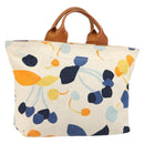 Miu Miu Handtasche Canvas Weiß Gold Auth bs35192-1