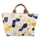Miu Miu Handtasche Canvas Weiß Gold Auth bs35192-2