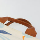 Miu Miu Handtasche Canvas Weiß Gold Auth bs35192-14