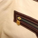 FENDI Hand Bag Leather Brown Gold Auth bs35193-23