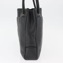 CHANEL Tote Bag Caviar Skin Black Gold CC Auth bs35194-4