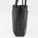 CHANEL Tote Bag Caviar Skin Black Gold CC Auth bs35194-5
