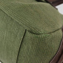 BURBERRY Blue Label Hand Bag straw Green Auth bs35195-15