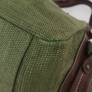 BURBERRY Blue Label Hand Bag straw Green Auth bs35195-10