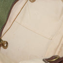 BURBERRY Blue Label Hand Bag straw Green Auth bs35195-11