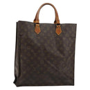 LOUIS VUITTON Monogram Sac Plat Hand Bag M51140 LV Auth bs35196-1