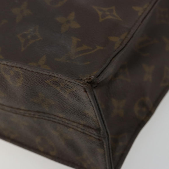LOUIS VUITTON Monogram Sac Plat Hand Bag M51140 LV Auth bs35196