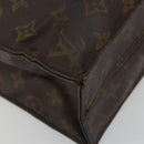 LOUIS VUITTON Monogram Sac Plat Hand Bag M51140 LV Auth bs35196-13