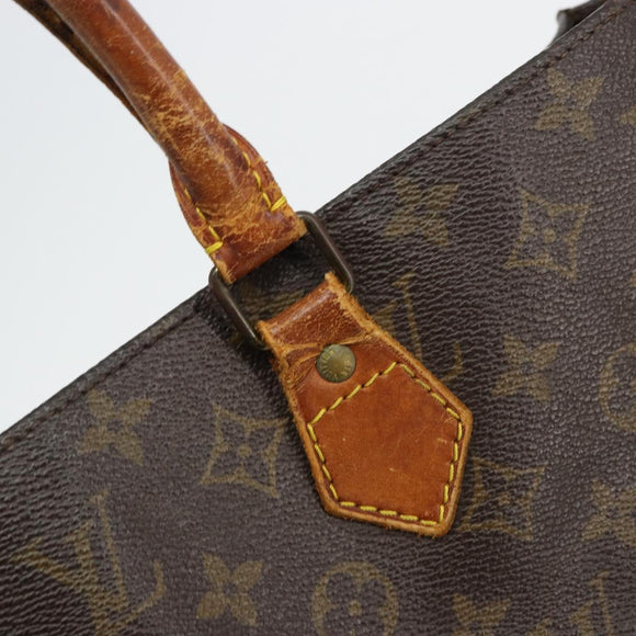 LOUIS VUITTON Monogram Sac Plat Hand Bag M51140 LV Auth bs35196