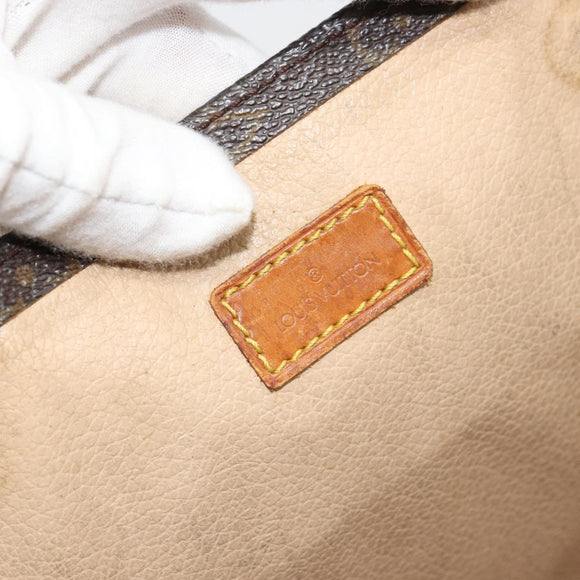 LOUIS VUITTON Monogram Sac Plat Hand Bag M51140 LV Auth bs35196