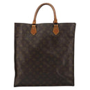 LOUIS VUITTON Monogram Sac Plat Hand Bag M51140 LV Auth bs35196-2