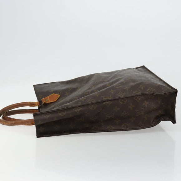 LOUIS VUITTON Monogram Sac Plat Hand Bag M51140 LV Auth bs35196
