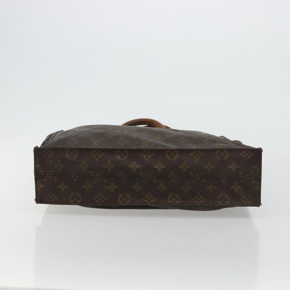 LOUIS VUITTON Monogram Sac Plat Hand Bag M51140 LV Auth bs35196
