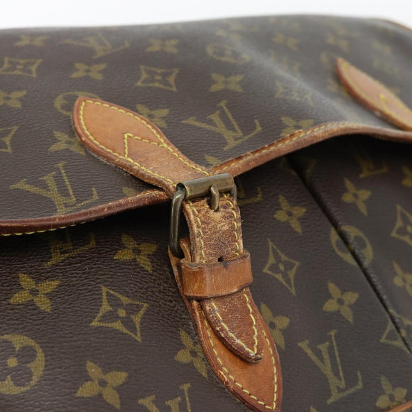 LOUIS VUITTON Monogram Gibeciere GM Shoulder Bag M42246 LV Auth bs35198