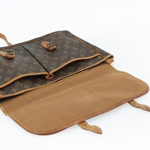 LOUIS VUITTON Monogram Gibeciere GM Shoulder Bag M42246 LV Auth bs35198