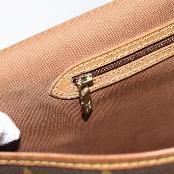 LOUIS VUITTON Monogram Gibeciere GM Shoulder Bag M42246 LV Auth bs35198