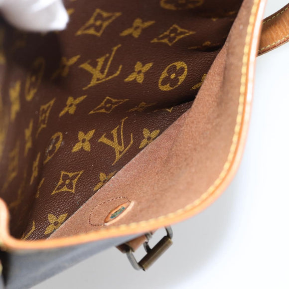 LOUIS VUITTON Monogram Gibeciere GM Shoulder Bag M42246 LV Auth bs35198