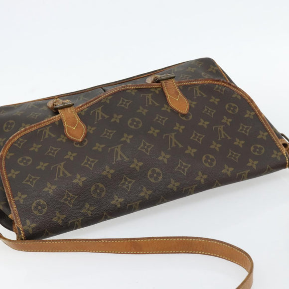 LOUIS VUITTON Monogram Gibeciere GM Shoulder Bag M42246 LV Auth bs35198