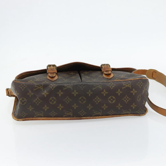 LOUIS VUITTON Monogram Gibeciere GM Shoulder Bag M42246 LV Auth bs35198