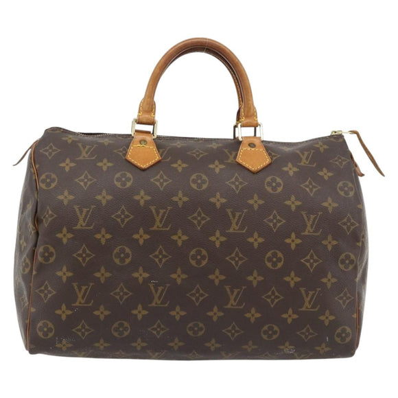 LOUIS VUITTON Monogram Speedy 35 Hand Bag M41524 LV Auth bs35199