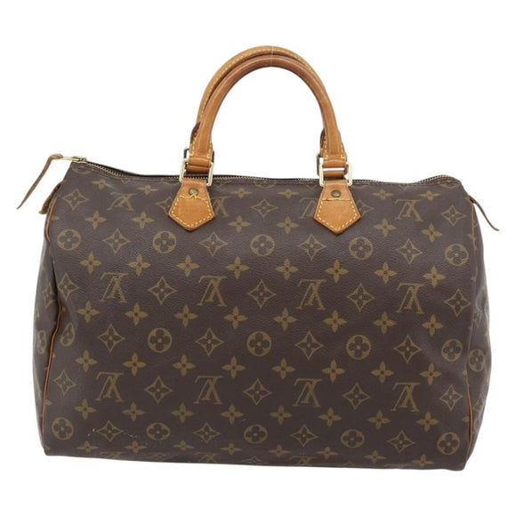 LOUIS VUITTON Monogram Speedy 35 Hand Bag M41524 LV Auth bs35199