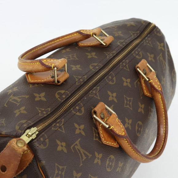 LOUIS VUITTON Monogram Speedy 35 Hand Bag M41524 LV Auth bs35199