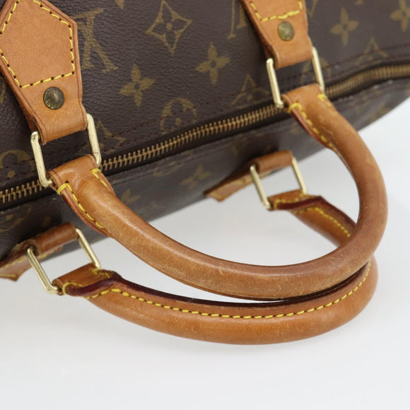 LOUIS VUITTON Monogram Speedy 35 Hand Bag M41524 LV Auth bs35199