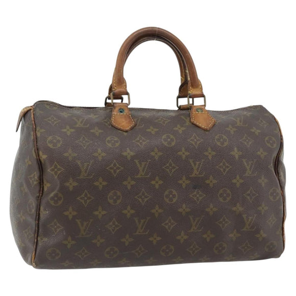 LOUIS VUITTON Monogram Speedy 35 Handtas M41524 LV Auth bs35200
